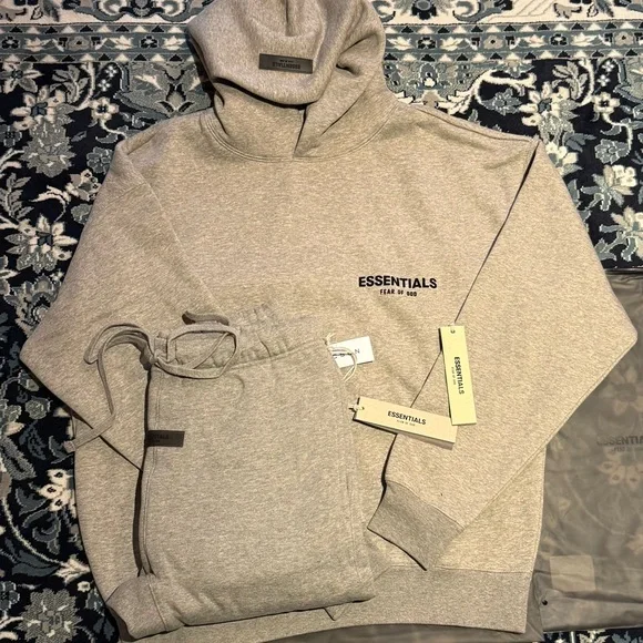 🔥🔥🔥 Essential Fear of God Dark Oatmeal Combo Set (XS) - Picture 6 of 11